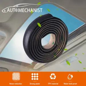 풍절음 고무몰딩 차량용 썬루프 방수 씰 스트립 앞유리 지붕 씰링 스티커 자동 고무 소음 차단