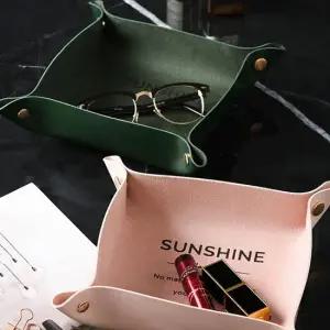 수납 다용도 화장품 소품 정리함 가죽 트레이 소형 서랍정리함 펜트리정리함 화장대정리