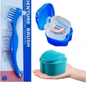 틀니 세정컵 칫솔 의치 전용 세정컵 치솔_22803932