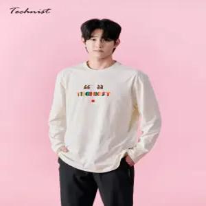 테크니스트 아울렛 TNT54115 코튼라이크 긴팔티 남여공용 캐쥬얼 운동복 배드민턴 탁구 스쿼시 스포츠웨어