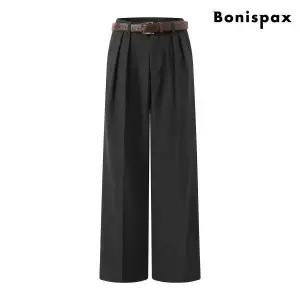 [롯데백화점]미니멈에브리데이/보니스팍스 핀턱 벨티드 와이드 롱 팬츠 (XP3TA004L0)