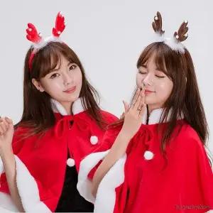 (루돌프눈송이머리띠) 크리스마스머리띠 단체선물