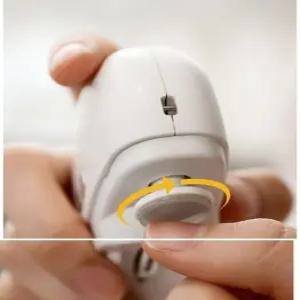 BUPA 전동 손톱깎이 2개세트 휴대용 그라인더 네일케어 충전식 광택