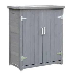 원목 창고 야외 조립식 수납장 방수 공구함 베란다 정리함