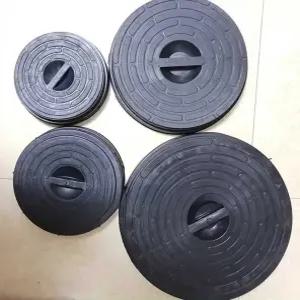 PE 우물 원형 맨홀 정화조 뚜껑 개방구 수로관 빗물 블랙 200 (플라스틱)