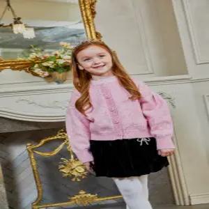 [로엠걸즈] 루즈핏 퍼프 가디건 RGCK24W3P