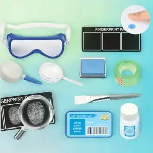 CSI 지문채취 실험키트 지문감식 모양 관찰 액체법 분말법 원리이해 과학수사 역할놀이