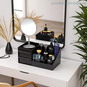 남성용 향수 정리함, 화장대 향수 스탠드, 서랍이 있는 욕실 카운터탑용 투명 향수 오일 정리함