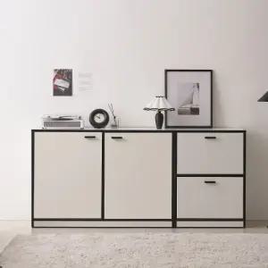 보루네오 마르체 모리 E0등급 1800 폭깊은 수납장 높은 거실장 세트 BBC506C (착불)