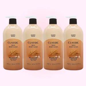 해피바스 정말 순한 바디워시 900g 4개