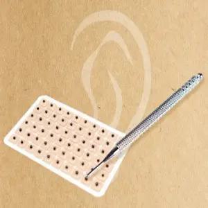 귀지압패치 60p + 지압봉 이혈침 귀혈자리 붓기 완화 셀프 테라피 스티커 귀지압패치 구매 시 지압봉