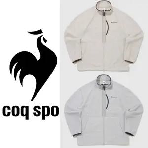 [롯데백화점]르꼬끄 유니 플리스 우븐믹스 루즈 스탠넥 집업 QQ423LFTO2