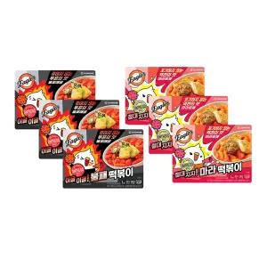 온더고X한화이글스 이글이글! 불패떡볶이 362g, + 절대지지! 마라떡볶이 366g  각3개 (총6개)