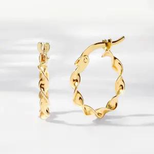 골드팡 14k 트위드타이 귀걸이