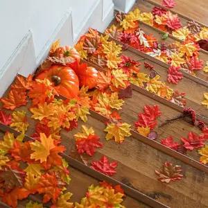 단풍 조화 잎 모형 인조 나뭇잎 낙엽 50pcs 대용량