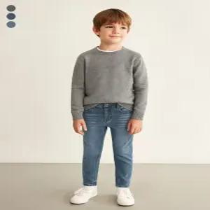 [닉스키즈][NIXKIDS]유니) 이중직 기모 워싱 풀밴딩 테이퍼드 (FKAWCQT730P)