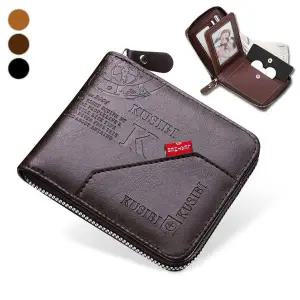 남성 빈티지 레터링 반지갑 ALZ-025