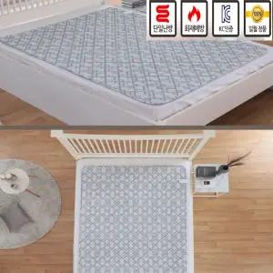 2025신상품_50%세일 일월 체크그레이 초절전형 카본온열매트 (싱글90x180cm)