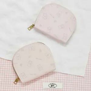 곰돌이 프린팅 반달형 아코디언 카드 명함 보관 지갑 아코디언카드지갑 카드지갑여성