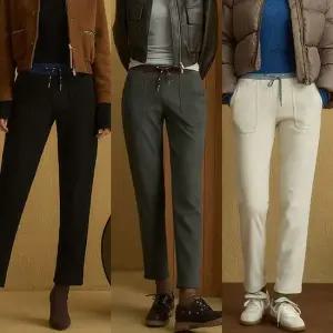 코듀로이배색기모팬츠3종세트