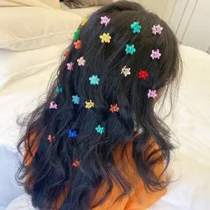 인기 여자 캐주얼 신상 머리핀 미니 헤어 집게핀 50개-WFHAIYQ