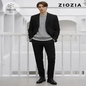 [지오지아][지오지아] 블랙 스트레치 캐주얼 셋업 수트 (AAD4KG1601_AAD4PP1601_BK)