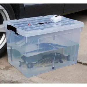 튼튼한 플라스틱 초대형 리빙박스 350L 보관함 투명 수납함