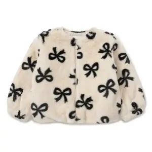 래핑차일드 (BE)리본 몽글 퍼리 자켓 (85C29161710)