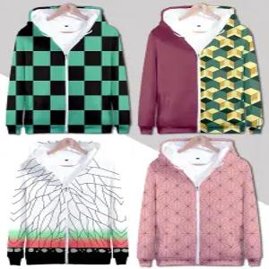 귀멸의칼날 코스프레 후드집업 토미오카기유 탄지로 시노부 젠이츠 네즈코 가을 애니 귀칼 굿즈