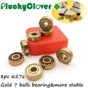 8pcs 골든 627z 베어링 스위스 7x22x7mm Abec9 Gcr15 쿼드 스케이트 예술적 신발 더비 롤러 하키 스키