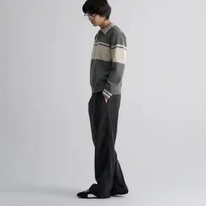 [롯데백화점]에잇세컨즈 남성 기모 이지 팬츠  블랙 425921LY75