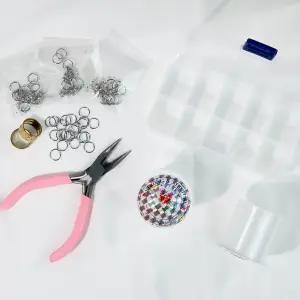 키링 부자재 오링 오링반지 부자재고리 올챙이캡 비즈 누름볼 평집게 오링세트