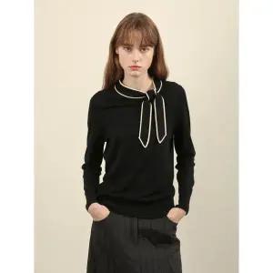 갤러리아 올리비아로렌 타이 배색 니트 VOCBL4W9121