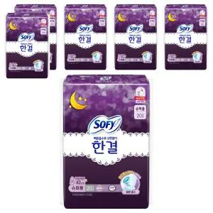 쏘피 한결 저자극 흡수력 생리대 날개형 슈퍼롱 20개입 6개