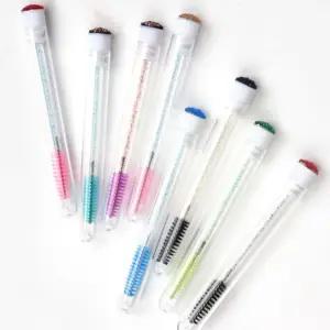 케이스 브러쉬 속 마스카라 정리 스크류 솔 재료 땅콩 일회용 연장 휴대용 빗 눈썹