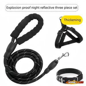 호환 반사 확장형 개 목줄 개 목줄 산책 개 테디 황금 머리 애완 동물 대형  소형 개 3개 세트