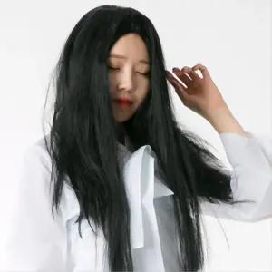 귀신분장 검정색 긴머리 처녀귀신 가발 노래방 할로윈 체육대회