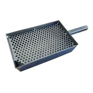 오토바이 오일받이 사각철제 2L 드레인 A. 미세한 메쉬구멍 약 1mm