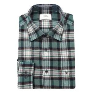 [롯데백화점]레노마 긴소매일반핏  캐쥬얼한 멀티타탄 체크 브러쉬드 기모셔츠 ROFSG1030GE