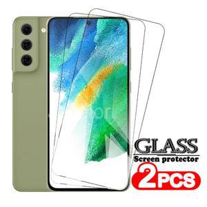 삼성 갤럭시 S23 S21 FE 5G S 23FE 21용 강화유리 2개, 보호필름