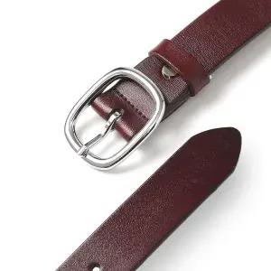 아임레더 여성 소가죽 벨트 S-5 캐주얼 수동벨트