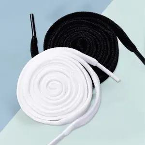 남녀공용 운동화끈 1m 기본 블랙 화이트 신발끈 하얀끈 검정끈