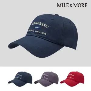 [마일앤모어] 브루클린 1987 포인트 자수 볼캡 모자