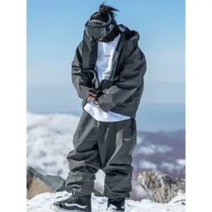 남녀 커플 방수 보드복 스키복 세트 보온 스키 팬츠 상하의