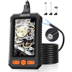 블루스완 보어스코프 조명 카메라, 1920P 디머블 LED 전구 장착 산업용 내시경 검사 16.4피트 반강성 코드, 하수구 자동차 엔진 검사용 IP67 방수