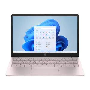 HP 14 inch HD Windows LAPTOP 랩탑 노트북 Intel 프로세서 N150 4GB RAM 128GB - Tranquil 핑크 가벼운 가