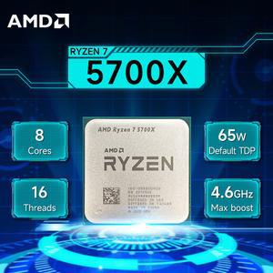 AMD Ryzen 7 5700X 3.4GHz 8코어 16스레드 L3=32M 프로세서 65W R7 소켓 AM4 7NM DDR4 새 제품이지만 쿨러 없음