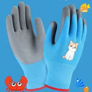 아동 라텍스 원예 안전 보호장갑 가시찔림 방수 미끄럼방지 흙 농사 어린이집 유치원 체험장갑 유아