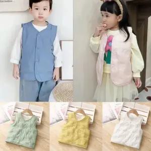 초경량 기모 패딩 베스트 6가지컬러 UNI키즈 아동 남여공용 실내조끼 이너조끼 여아 어린이 패딩 초경량