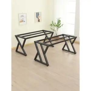 철제 식탁다리 교체 다리 단일 받침 테이블 두꺼운 프레임 대리석